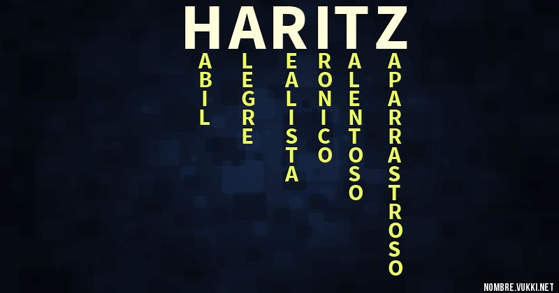 Acróstico haritz