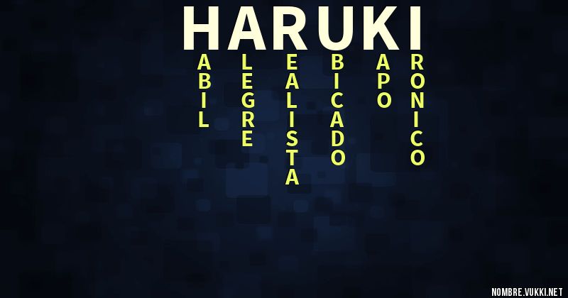 Acróstico haruki