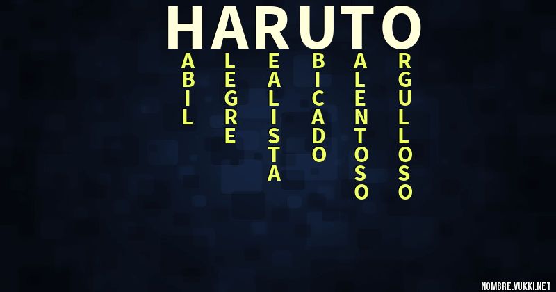 Acróstico haruto