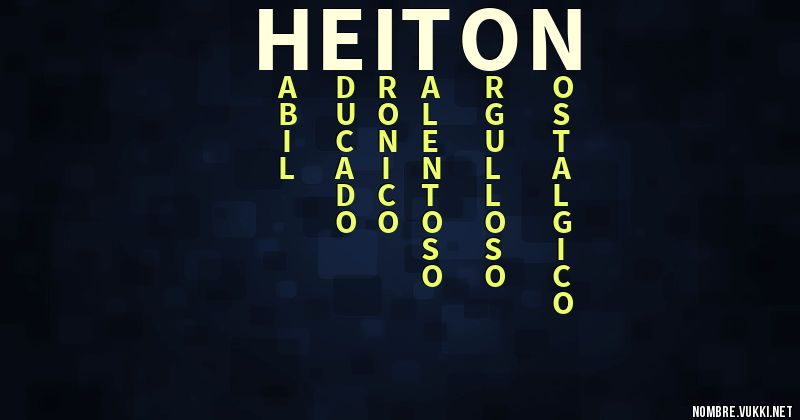 Acróstico heiton
