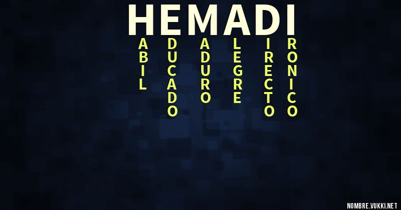 Acróstico hemadi