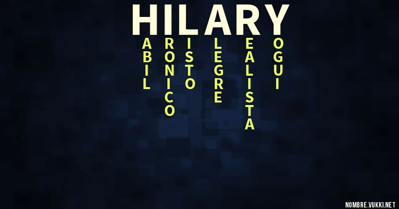 Acróstico hilary