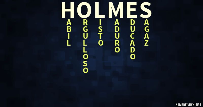 Acróstico holmes