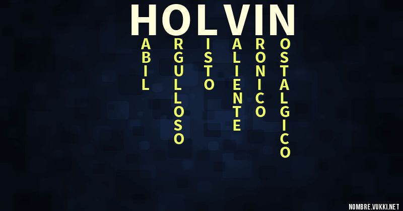 Acróstico holvin