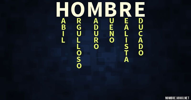 Acróstico hombre