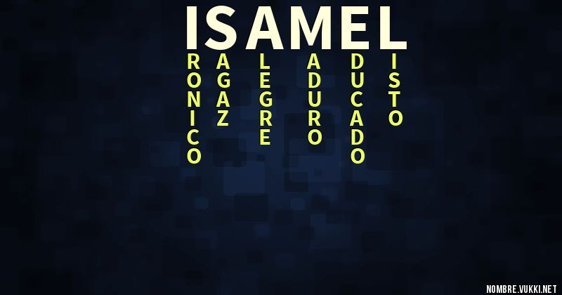 Acróstico isamel