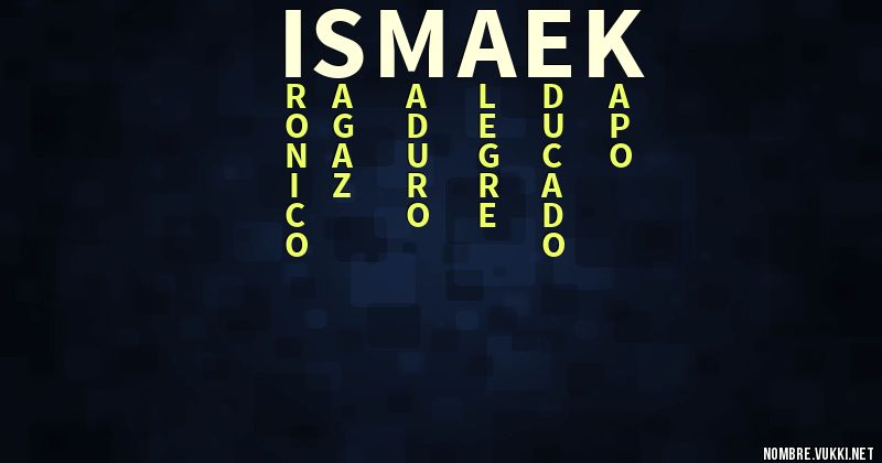 Acróstico ismaek