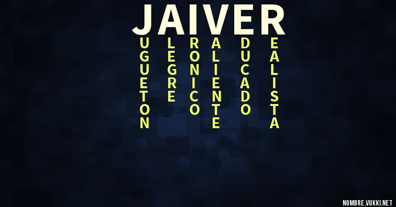 Acróstico jaiver