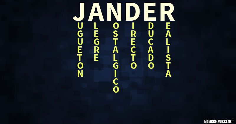 Acróstico jander