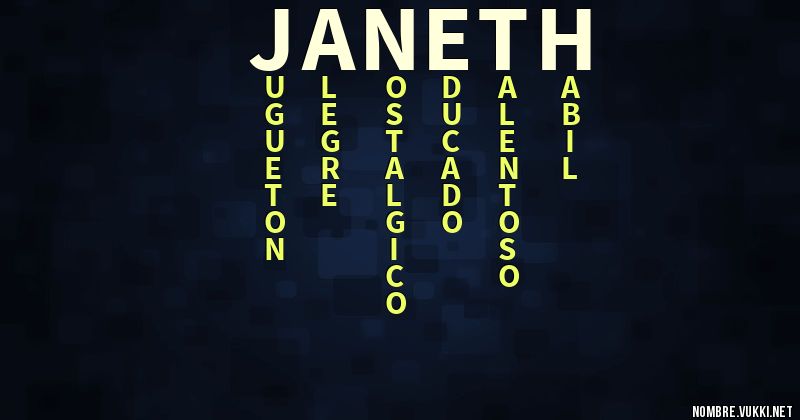 Acróstico janeth