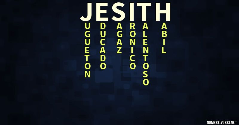Acróstico jesith