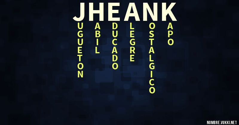 Acróstico jheank