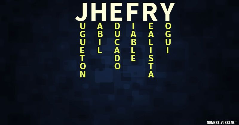 Acróstico jhefry