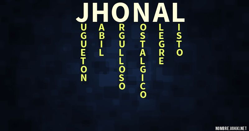 Acróstico jhonal