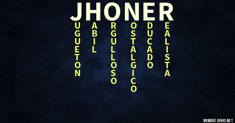 Acróstico jhoner