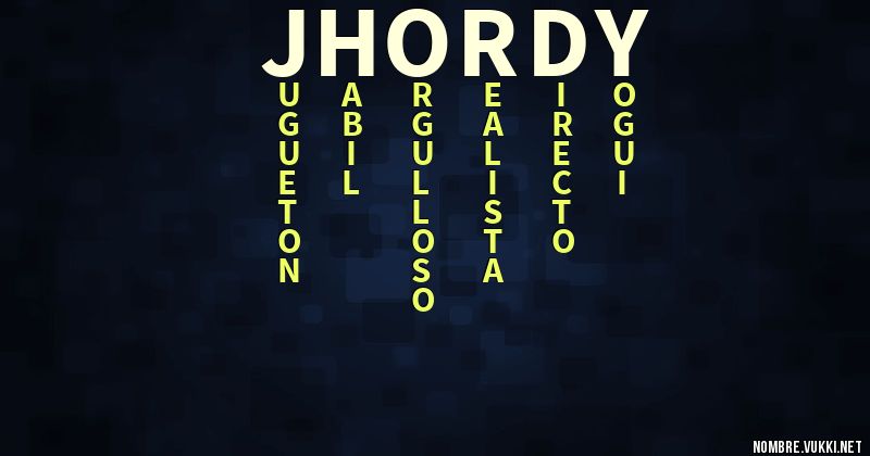 Acróstico jhordy