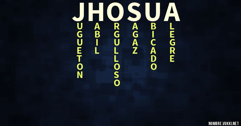 Acróstico jhosua