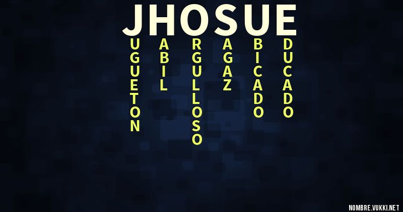 Acróstico jhosue