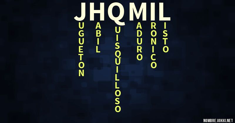 Acróstico jhqmil