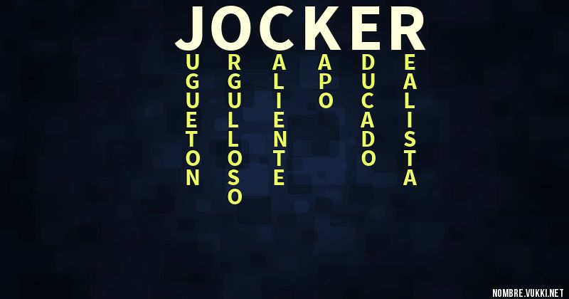 Acróstico jocker