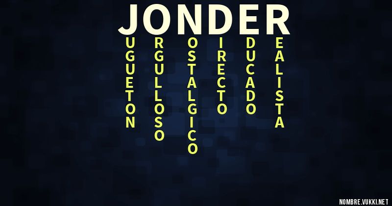 Acróstico jonder