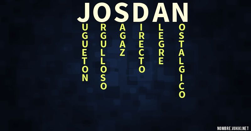 Acróstico josdan