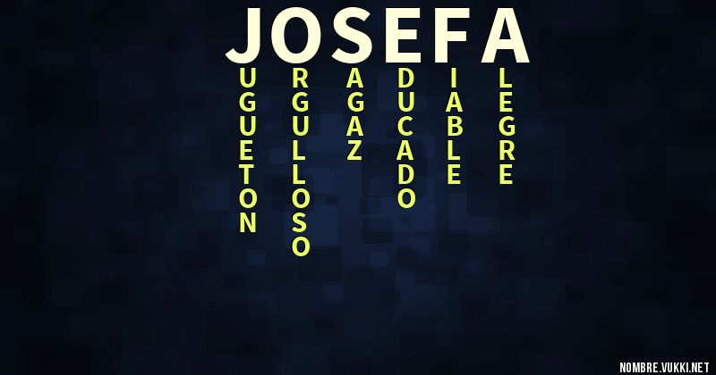 Acróstico josefa