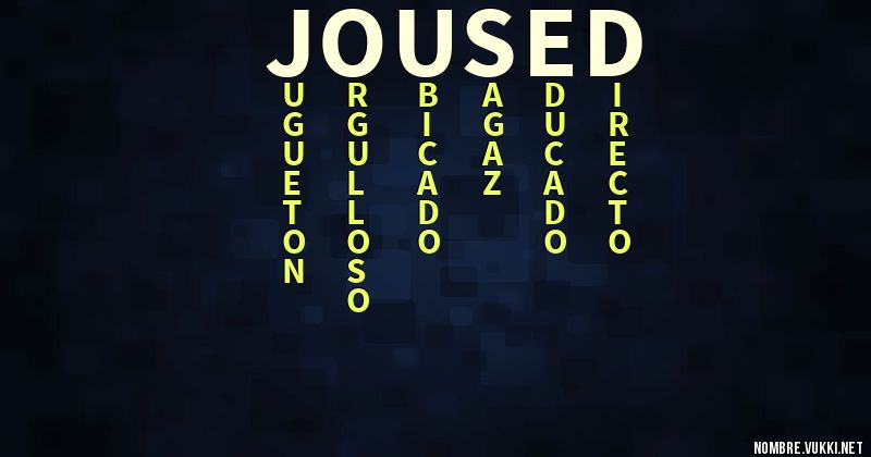 Acróstico joused