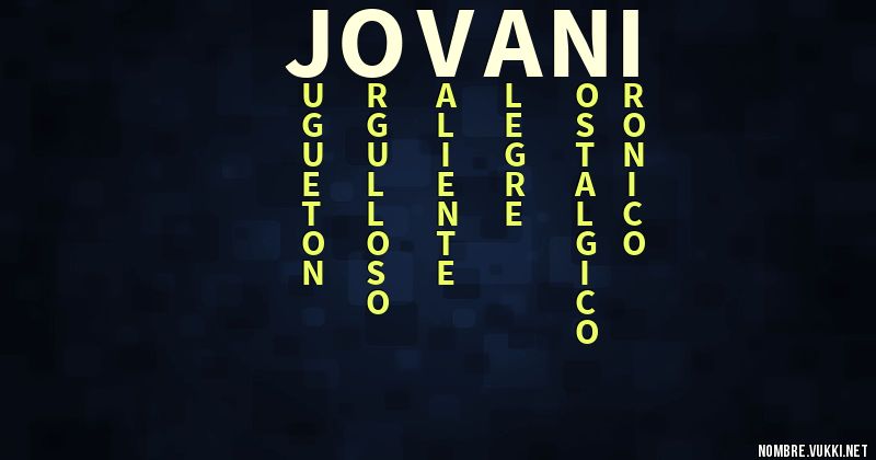 Acróstico jovani