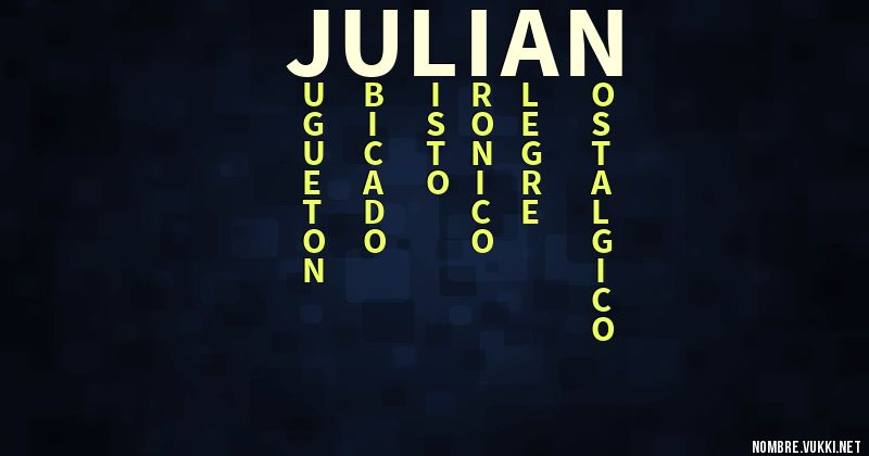 Acróstico juliàn