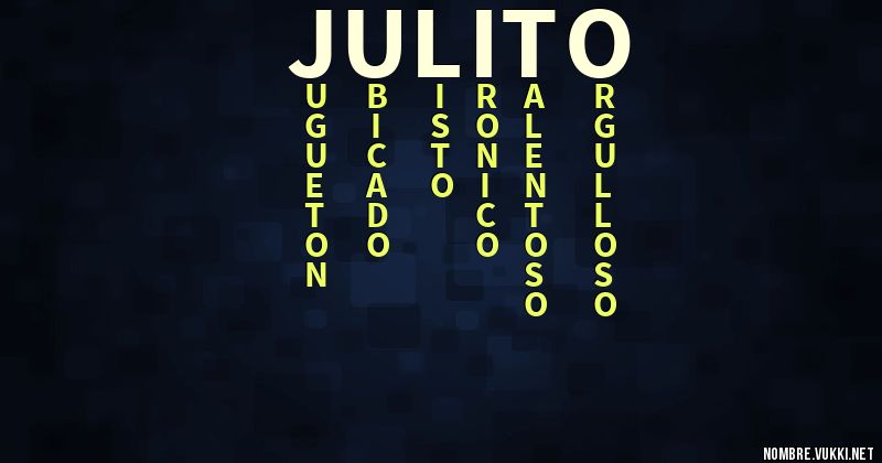 Acróstico julito