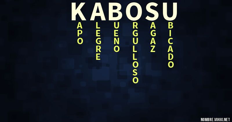 Acróstico kabosu