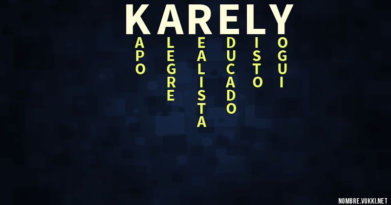 Acróstico karely