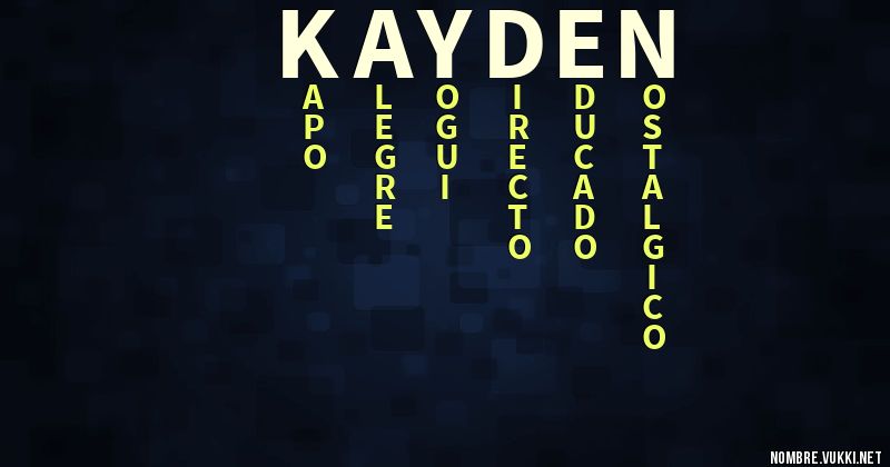 Acróstico kayden