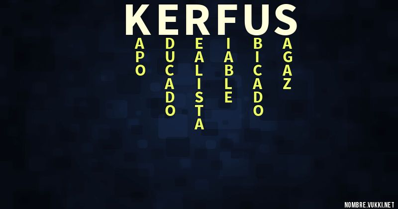 Acróstico kerfus