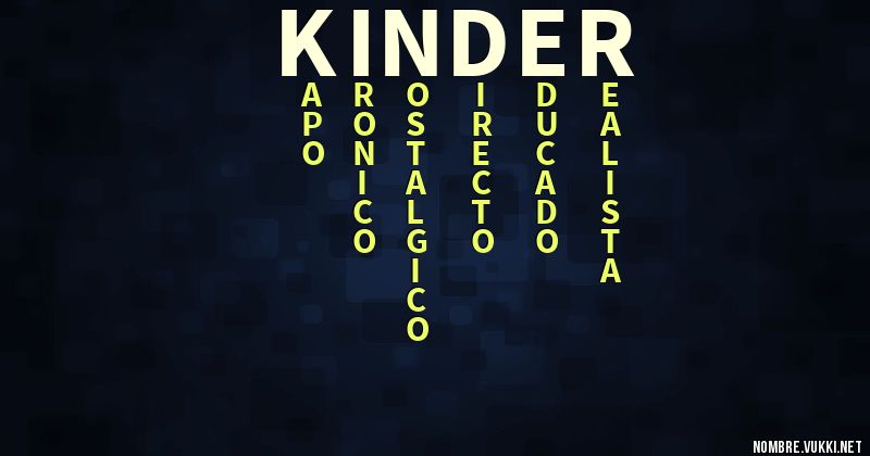 Acróstico kinder