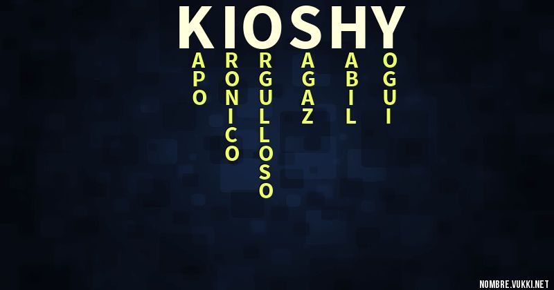 Acróstico kioshy