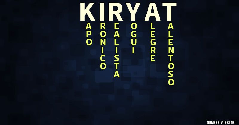 Acróstico kiryat