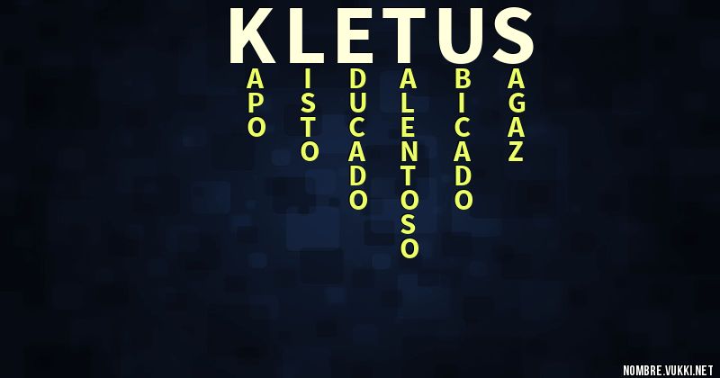 Acróstico kletus
