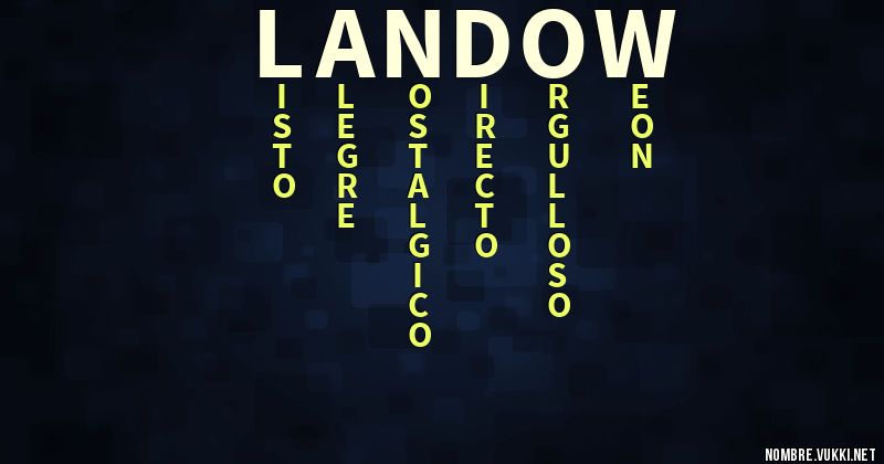 Acróstico landow