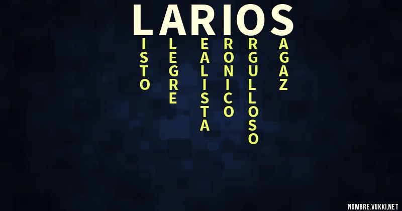 Acróstico larios