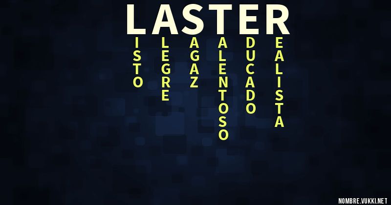 Acróstico laster