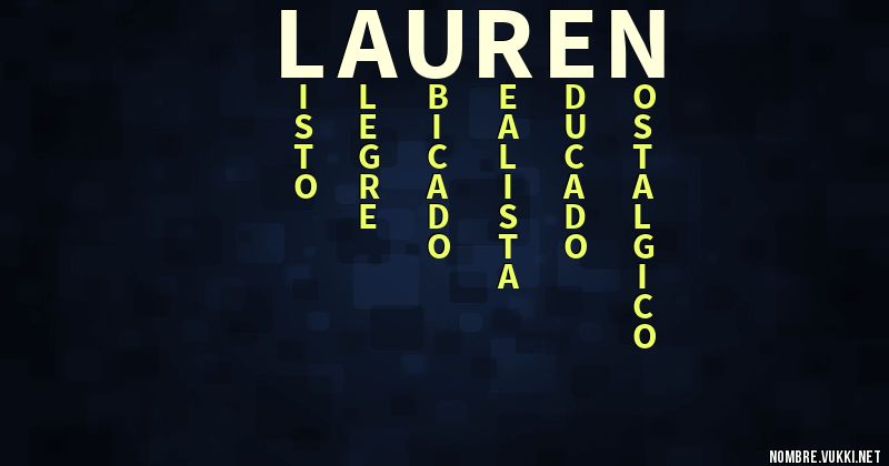 Acróstico lauren