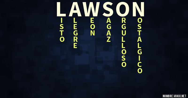 Acróstico lawson