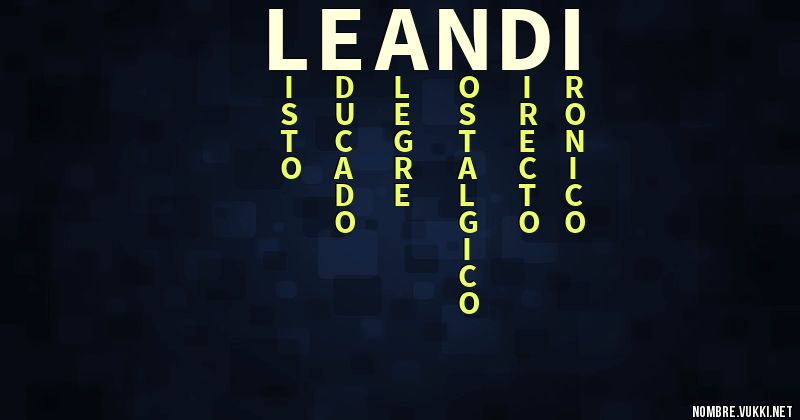 Acróstico leandi