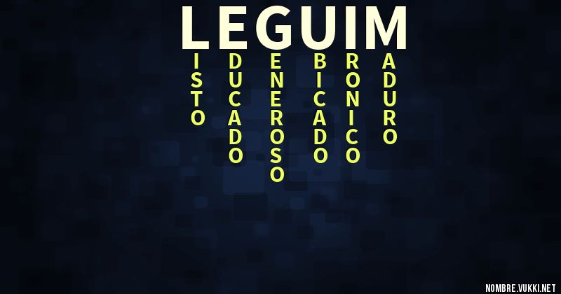 Acróstico leguim