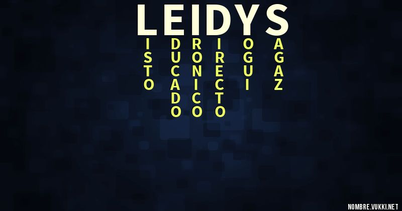 Acróstico leidys