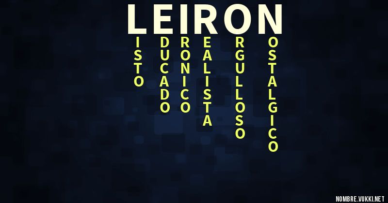 Acróstico leiron