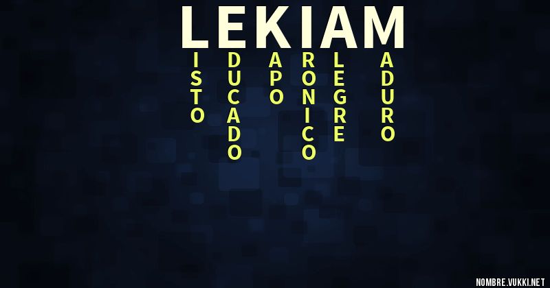 Acróstico lekiam