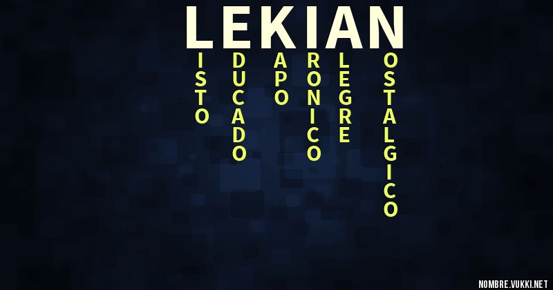 Acróstico lekian